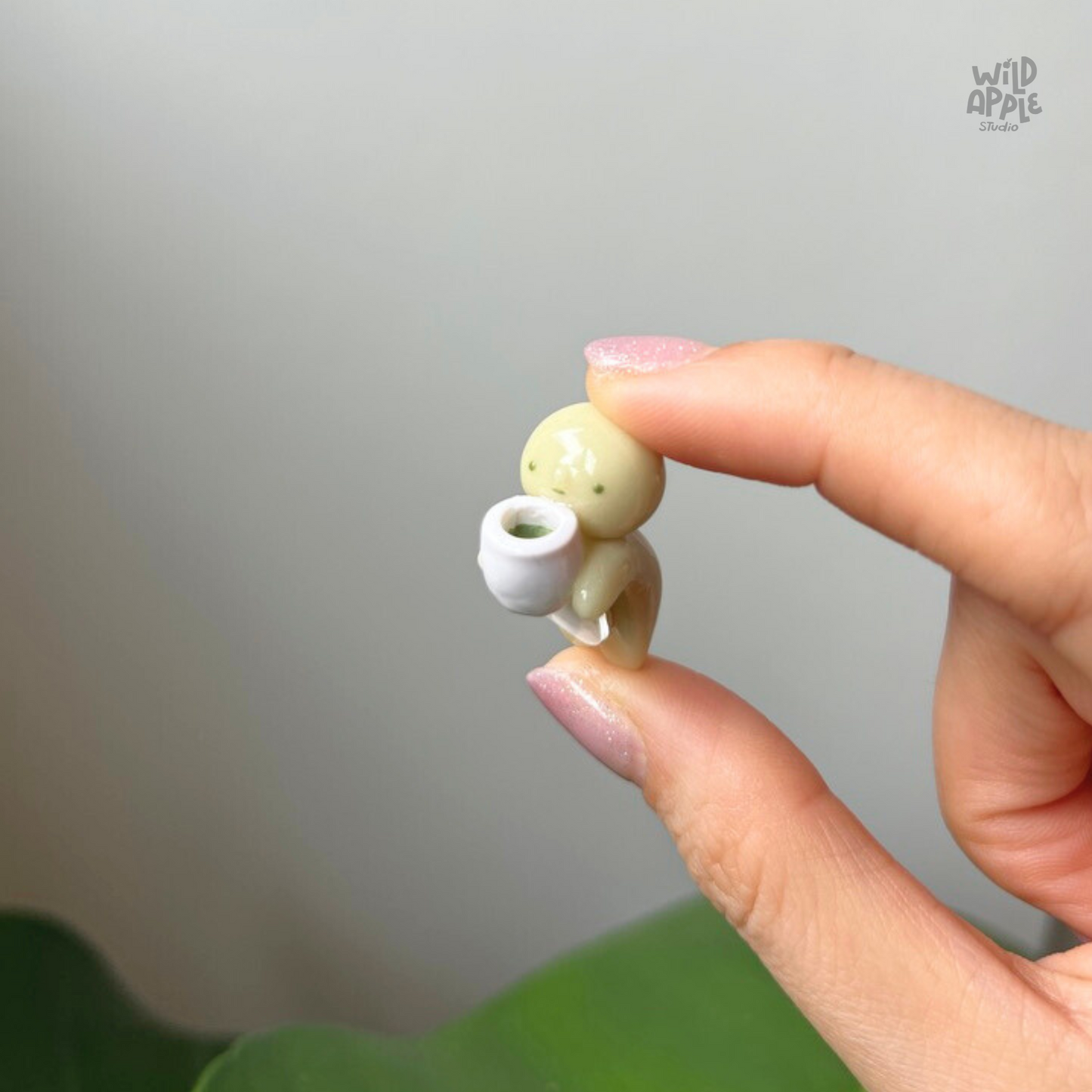 Smiski with Matcha Hipper Charm
