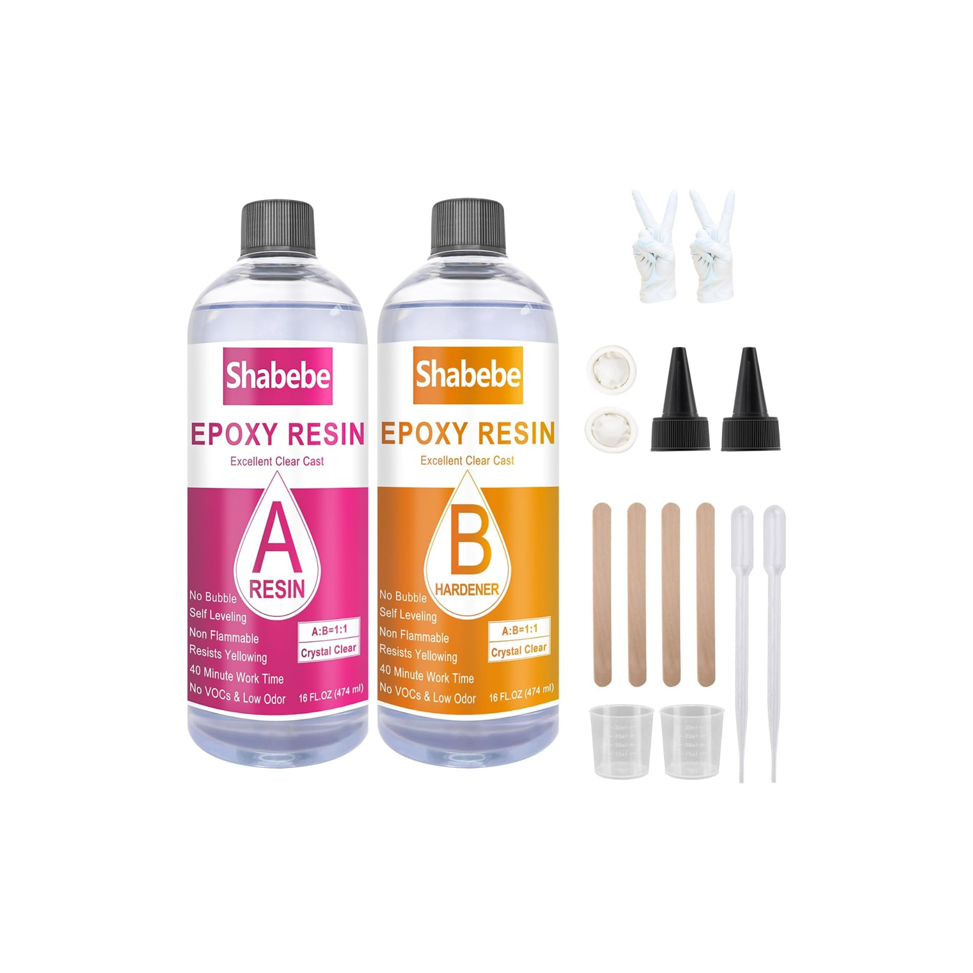 Crystal Clear Epoxy Resin Casting Kit 32 oz