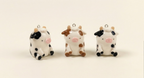 Handmade Cute Cow Charm Keychain