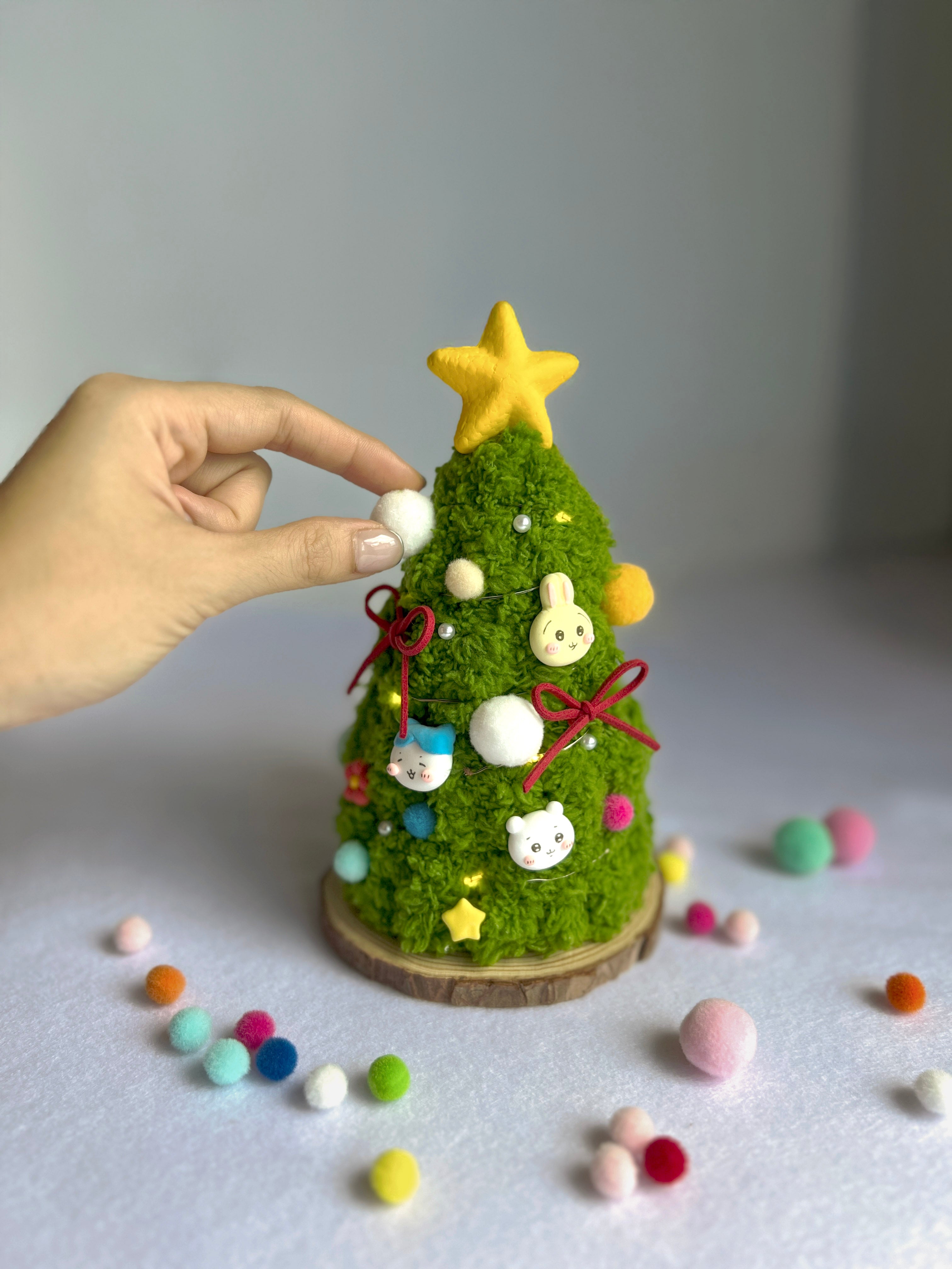 毛毛迷你聖誕樹工作坊 A Cute Christmas Tree Workshop