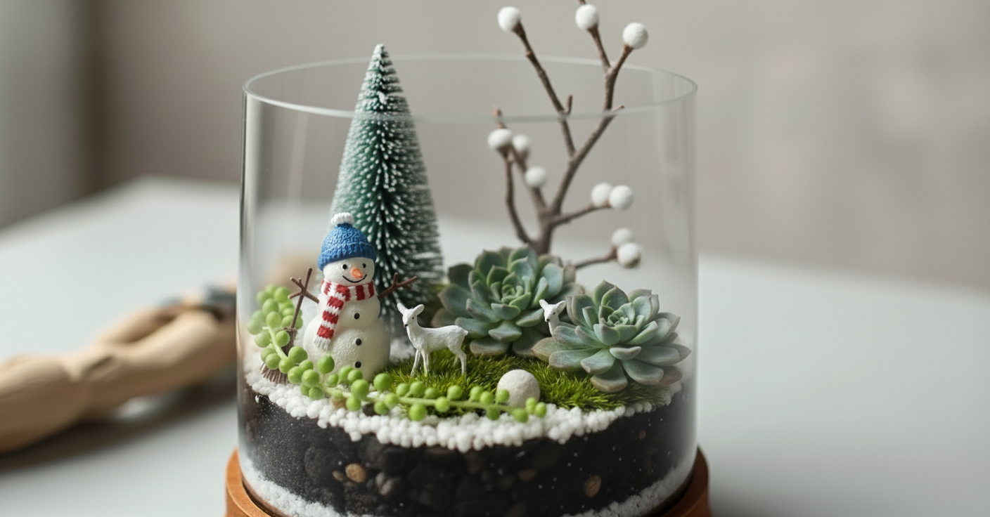 Christmas Succulent Terrarium Workshop 多肉植物盆景工作坊