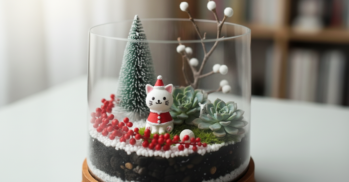 Christmas Succulent Terrarium Workshop 多肉植物盆景工作坊