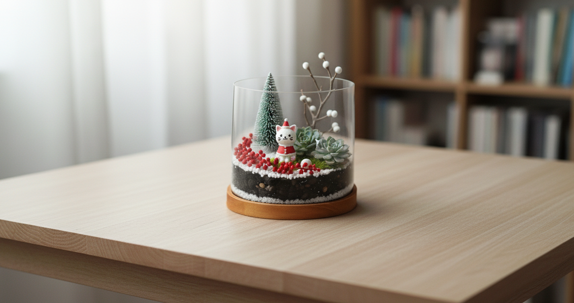 Christmas Succulent Terrarium Workshop 多肉植物盆景工作坊