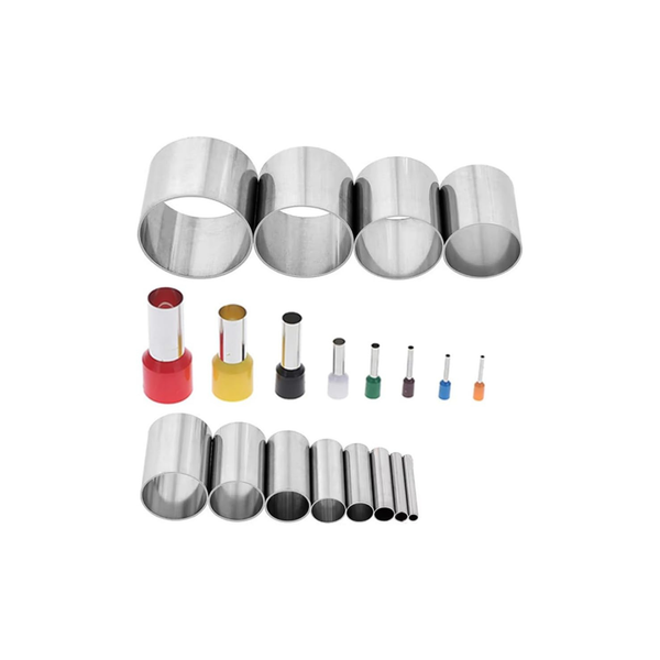 20-Piece Stainless Steel Round Clay Cutter Set