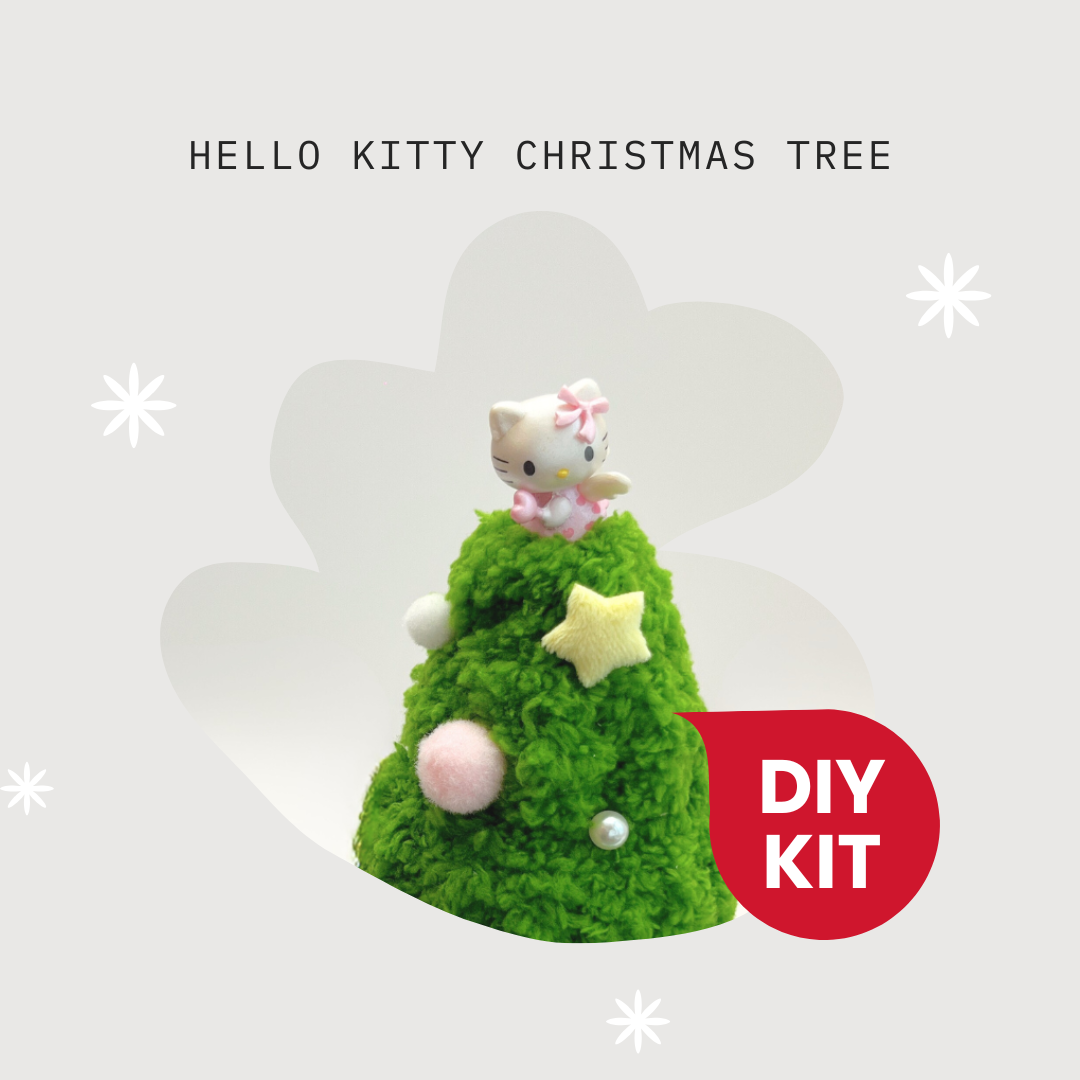 DIY Kit - Hello Kitty Mini Christmas Tree (Lite) Hello Kitty 主題迷你聖誕樹材料包