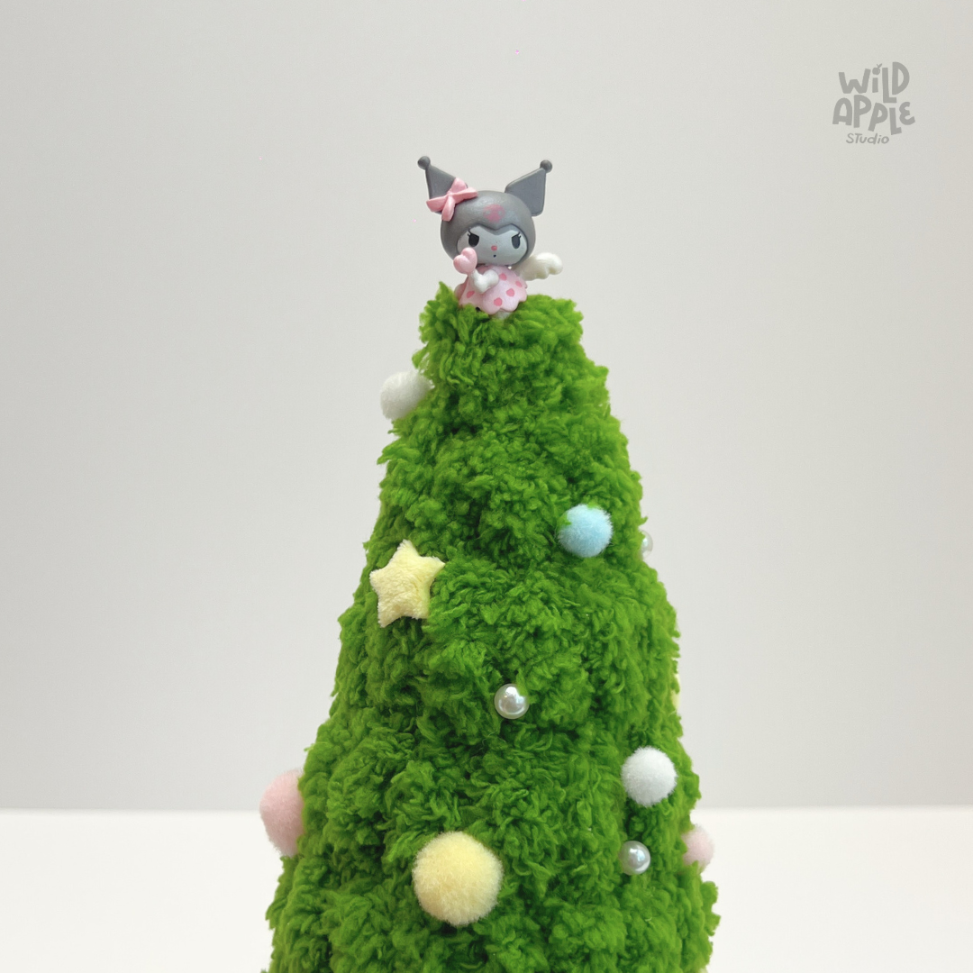 DIY Kit - Kuromi Mini Christmas Tree (Lite) Kuromi 主題迷你聖誕樹材料包套裝