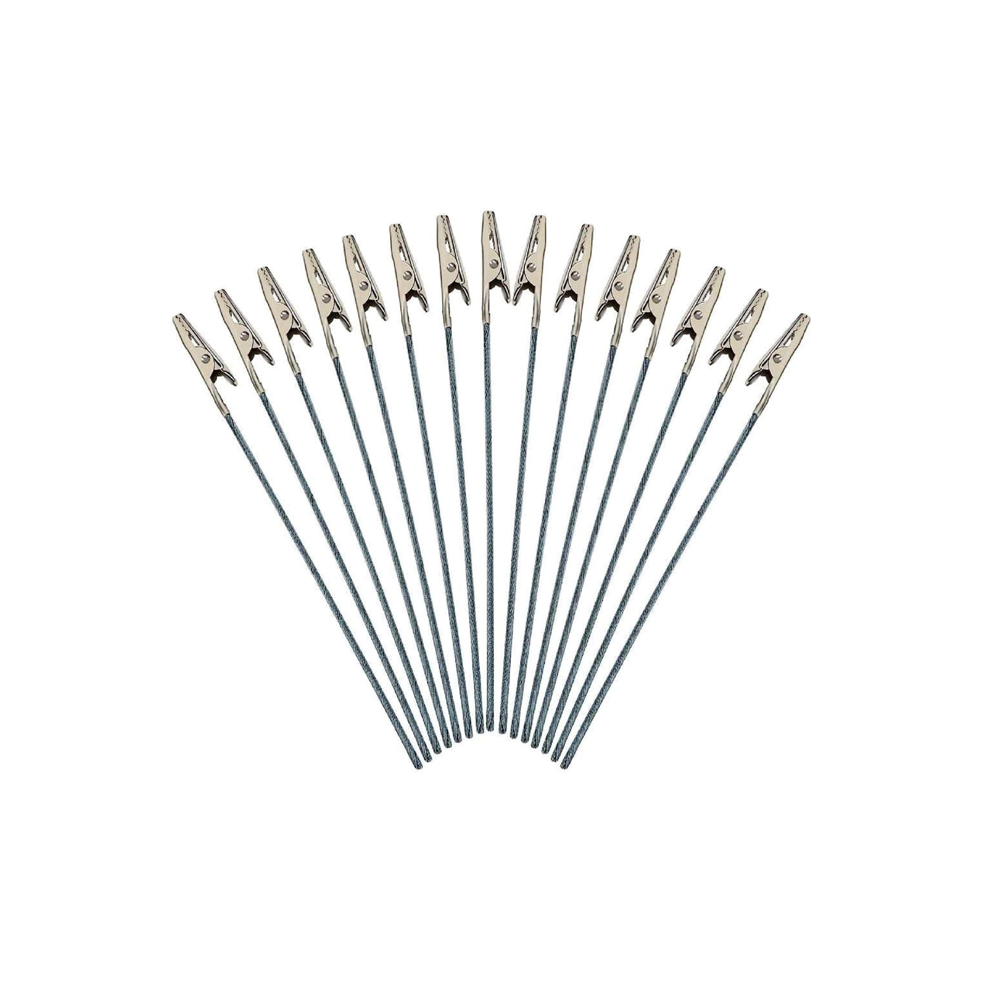 50 pcs Long Metal Alligator Clip Set