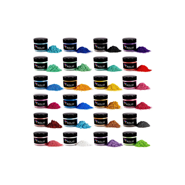 Rolio Mica Powder Pigment Set 24 Colors