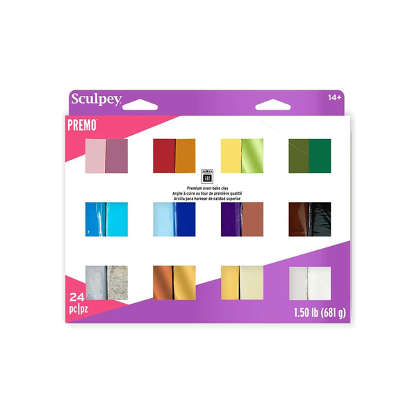 Sculpey Premo Color Sampler 24 Pcs