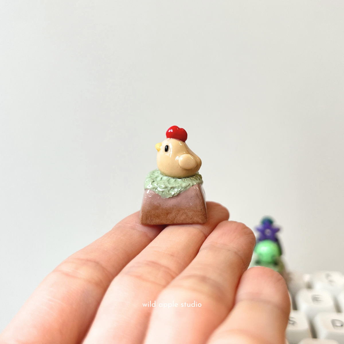 Stardew Valley Brown Chicken Keycap