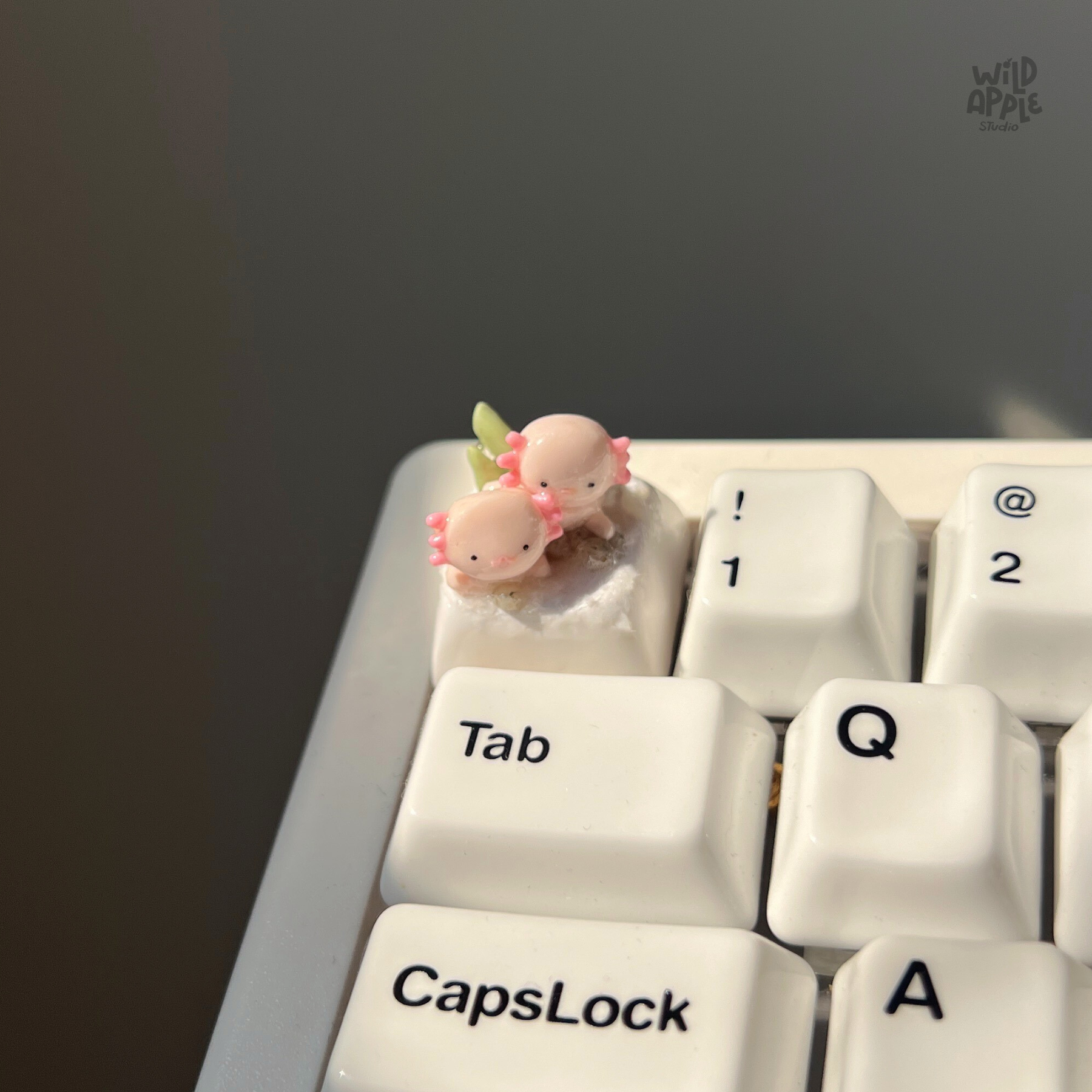 Axolotl Artisan Keycap