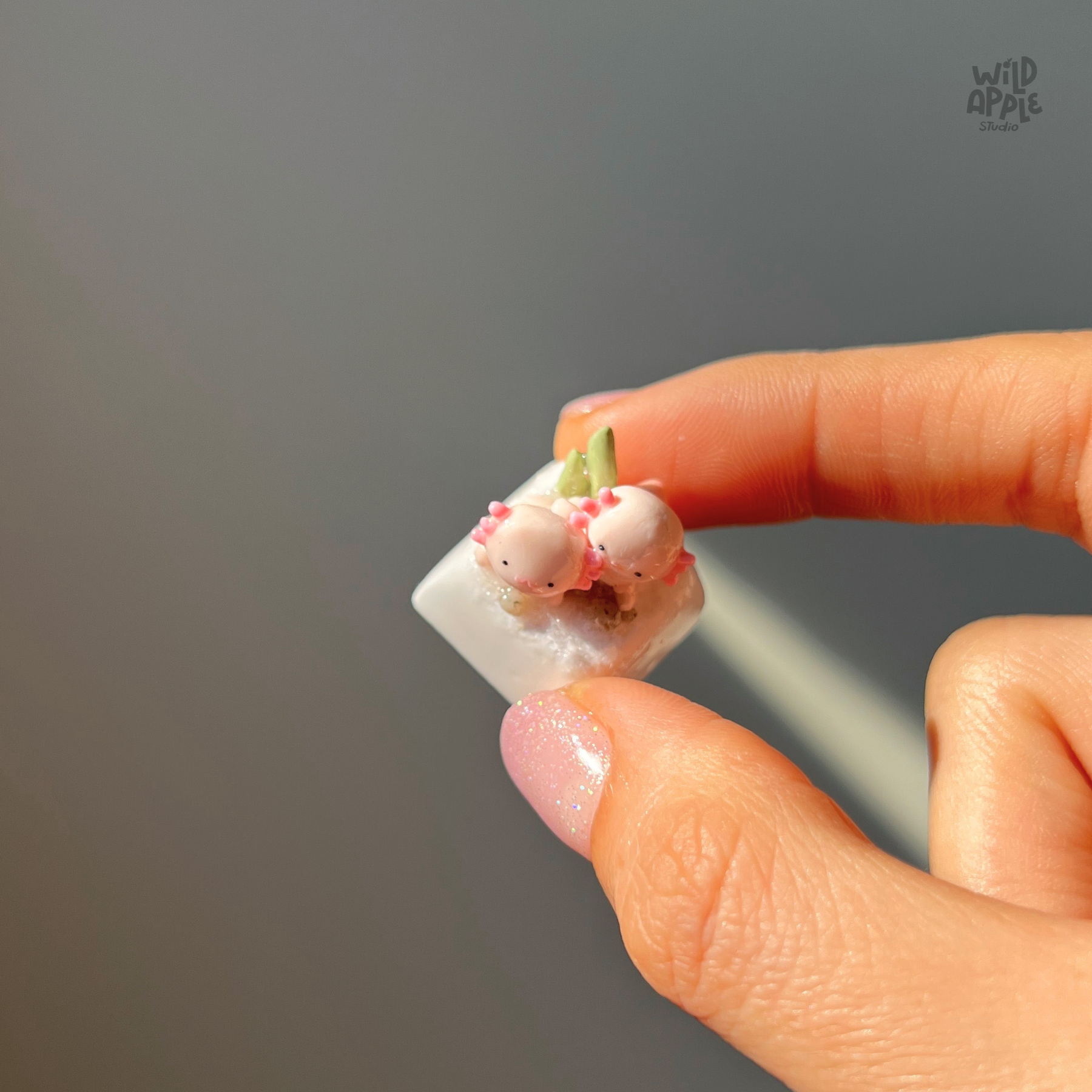 Axolotl Artisan Keycap