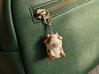 Handmade Cute Cow Charm Keychain