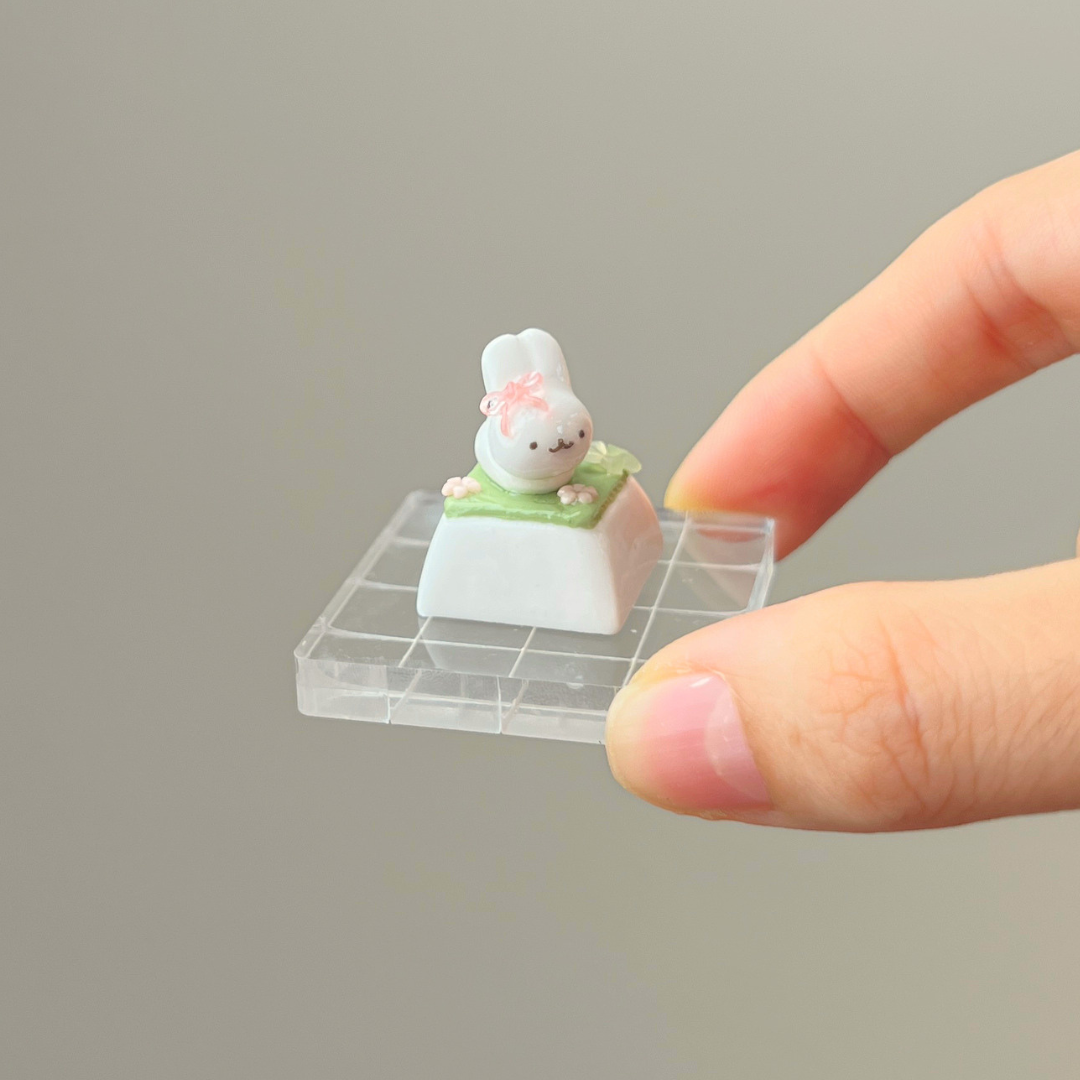 Lucky Bunny Artisan Keycap