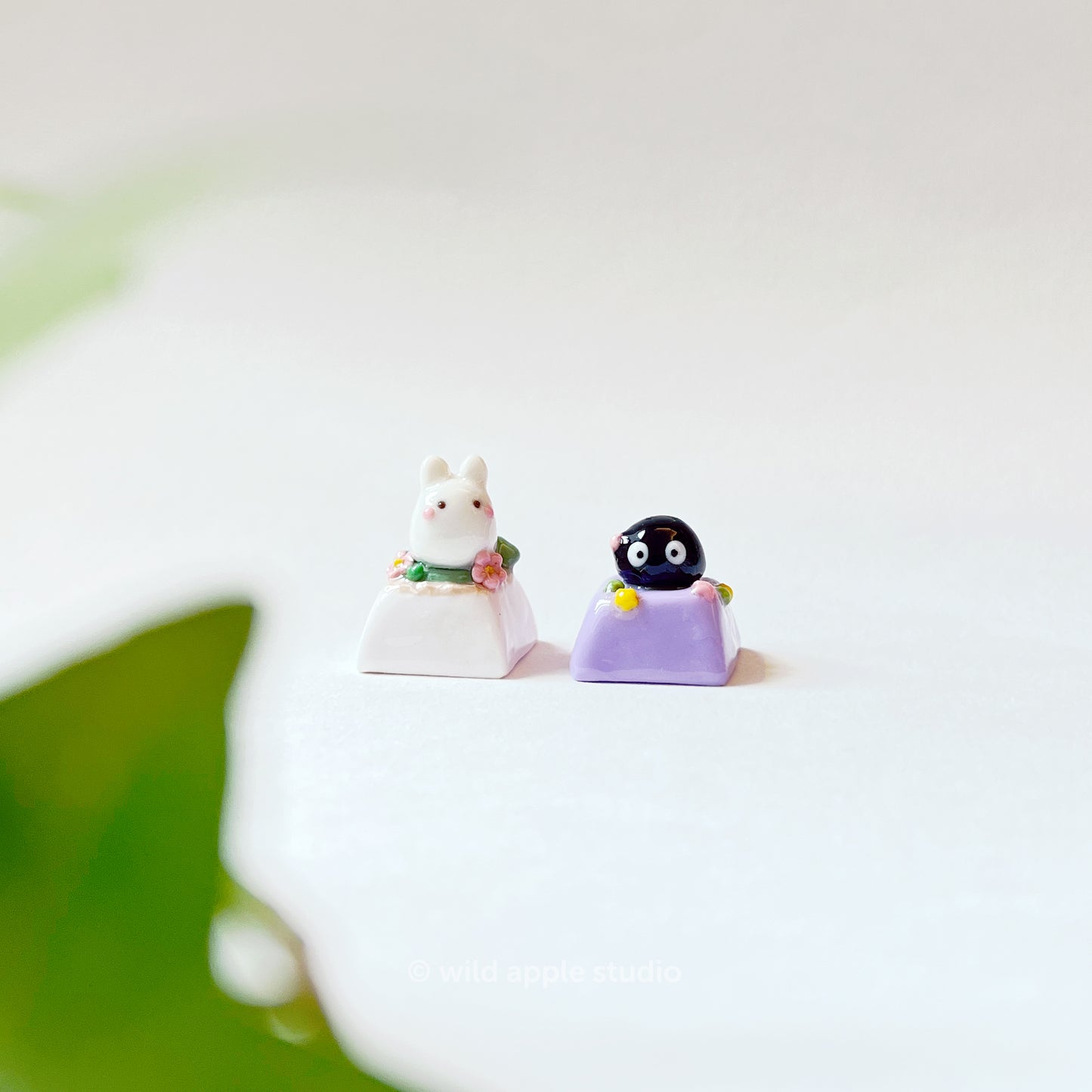 Chibi Totoro & Soot Sprite Keycaps