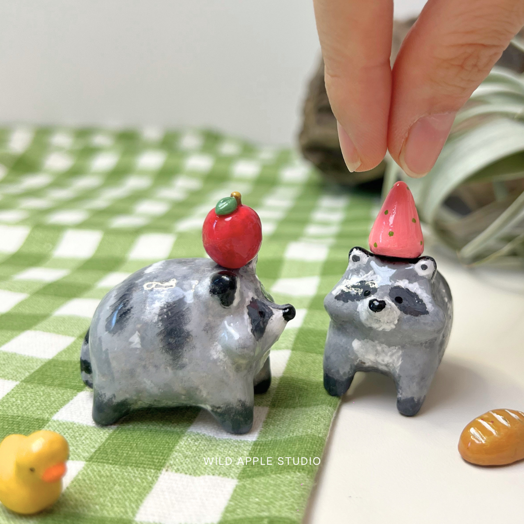 Jimothy the Raccoon Clay Figurine
