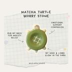 Matcha Turtle Worry Stone [Pre-order Sale] 🍵🐢