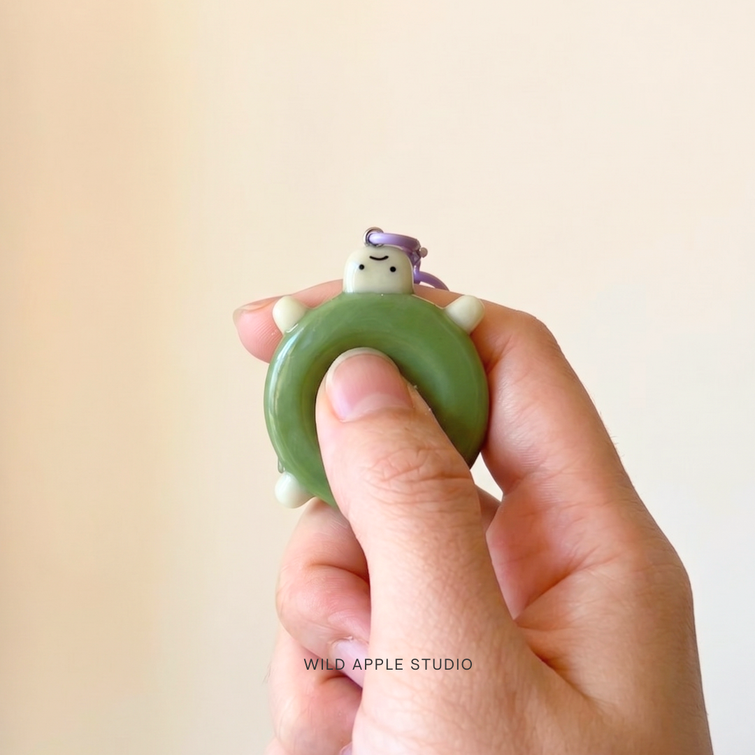 Matcha Turtle Worry Stone [Pre-order Sale] 🍵🐢