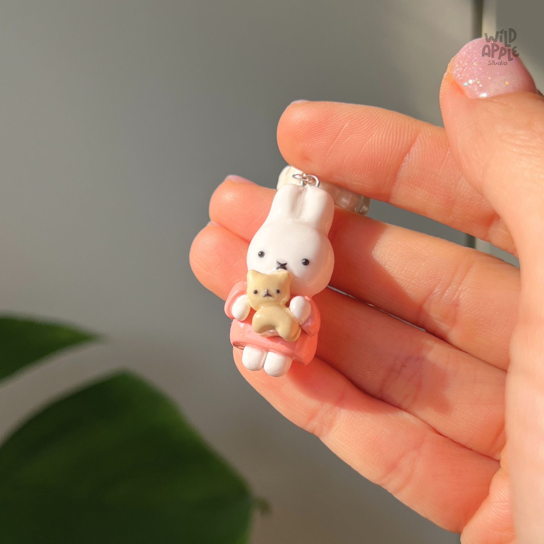 Miffy & Cat Keychain