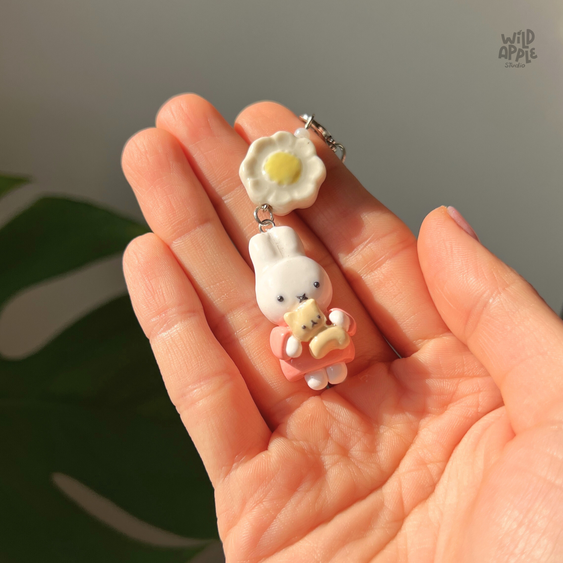 Miffy & Cat Keychain