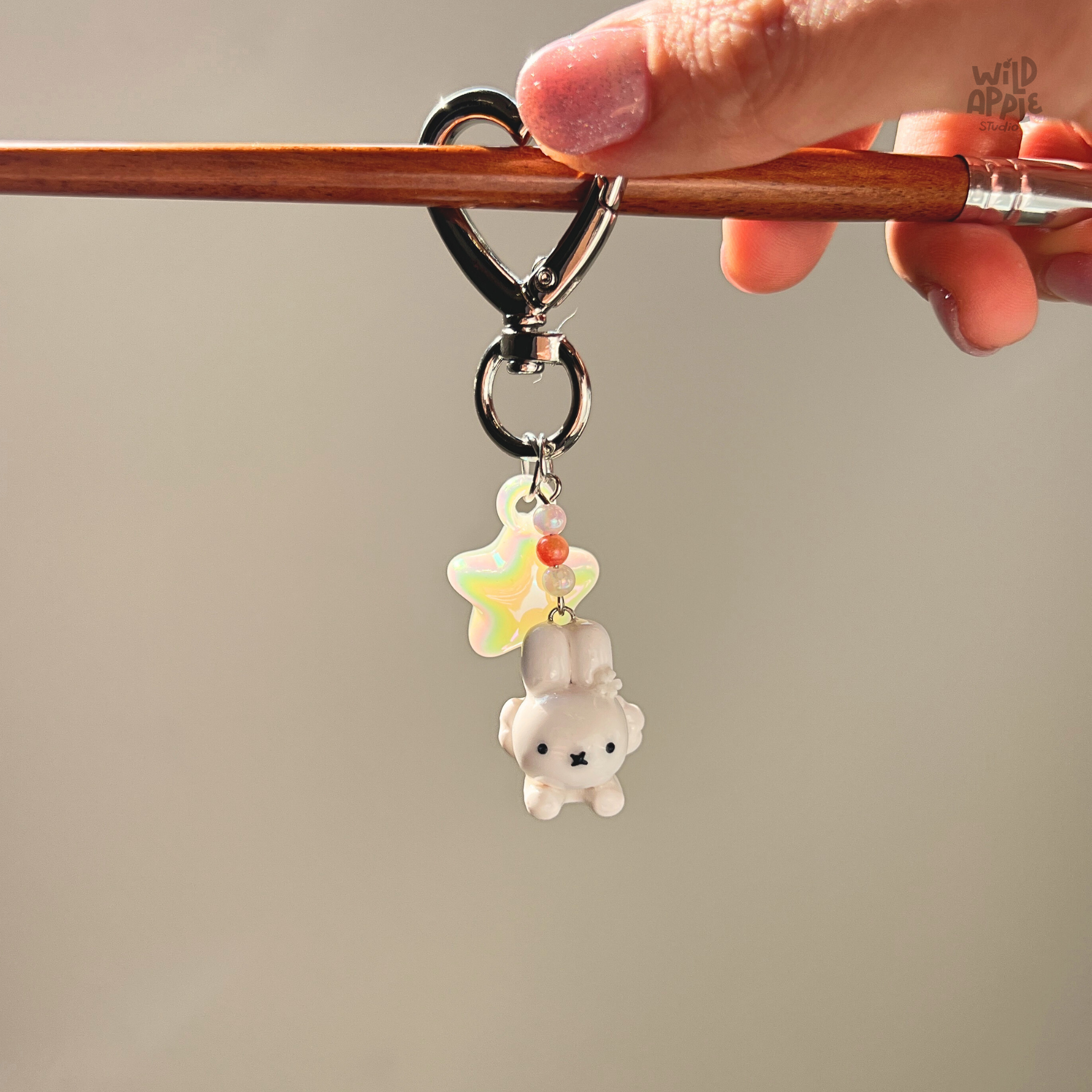 Miffy Angel Keychain