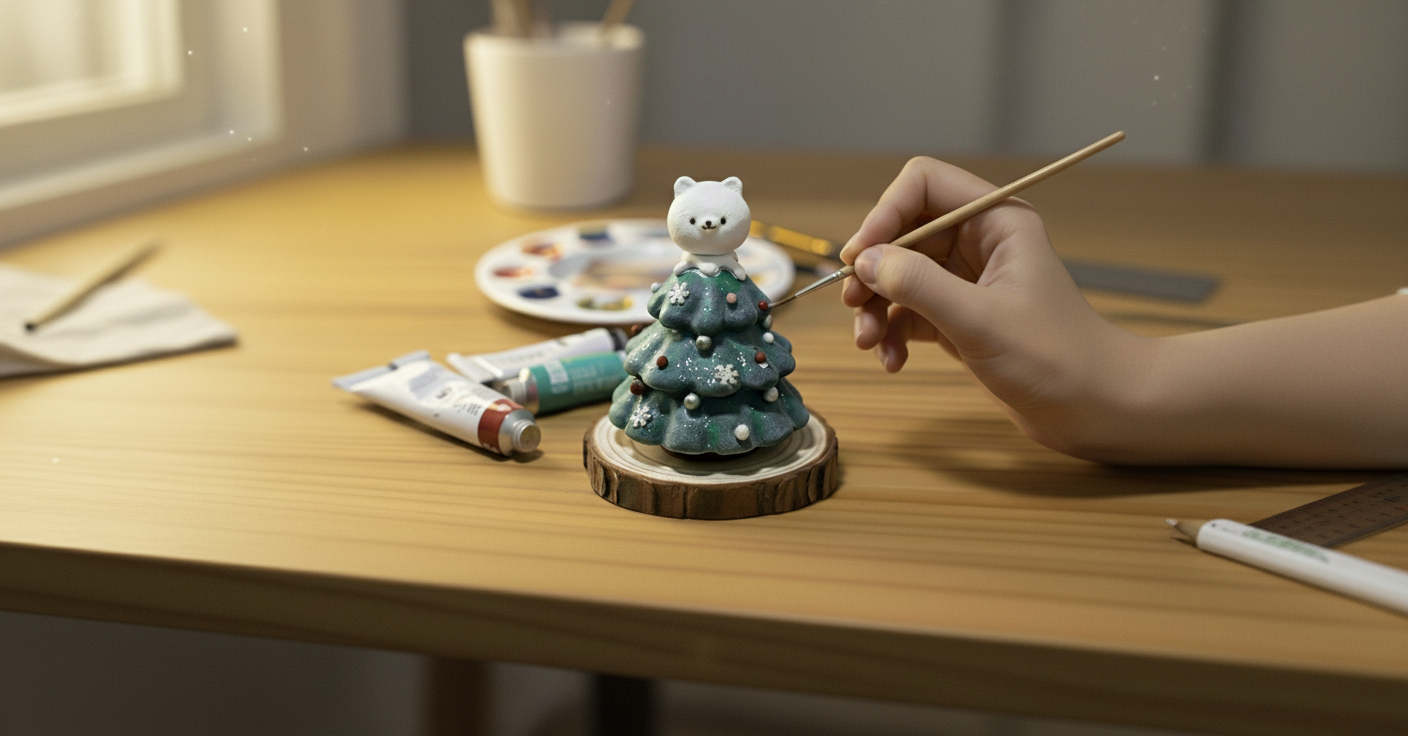 Paint a Mini Christmas Tree Workshop 迷你聖誕樹繪畫工作坊
