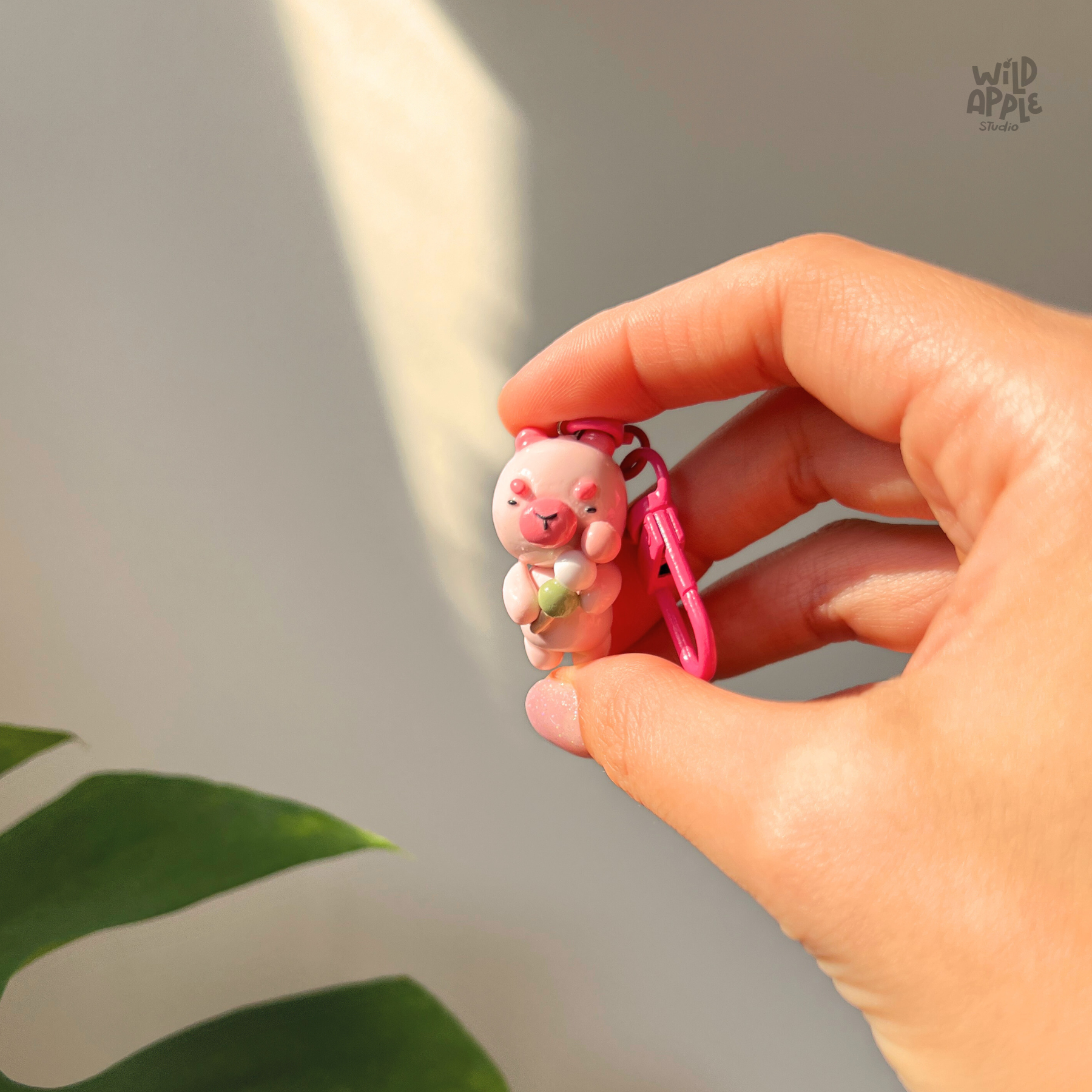 Grumpy Capybara Keychain