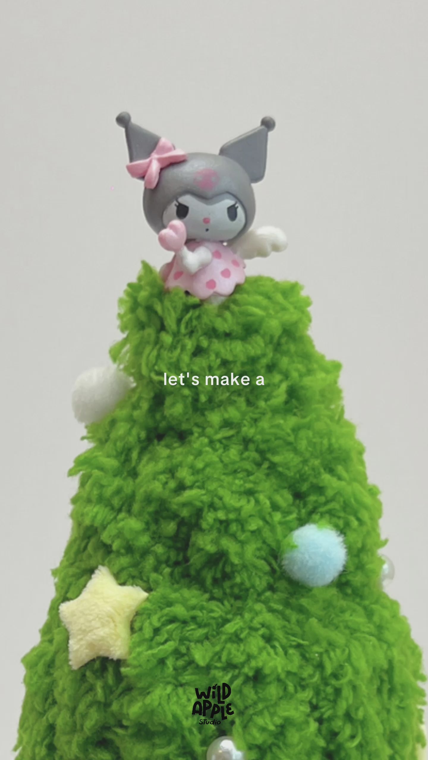 DIY Kit - Kuromi Mini Christmas Tree (Lite) Kuromi 主題迷你聖誕樹材料包套裝