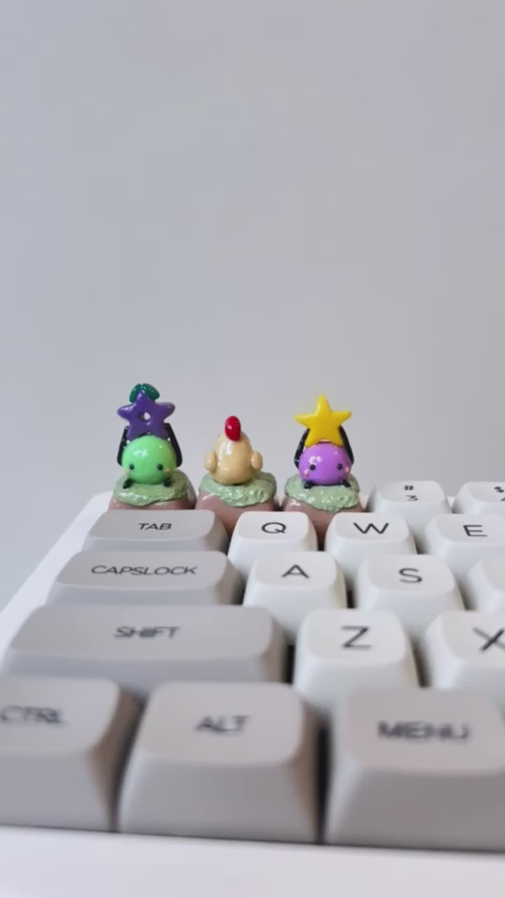 Stardew Valley Junimo Purple Keycap