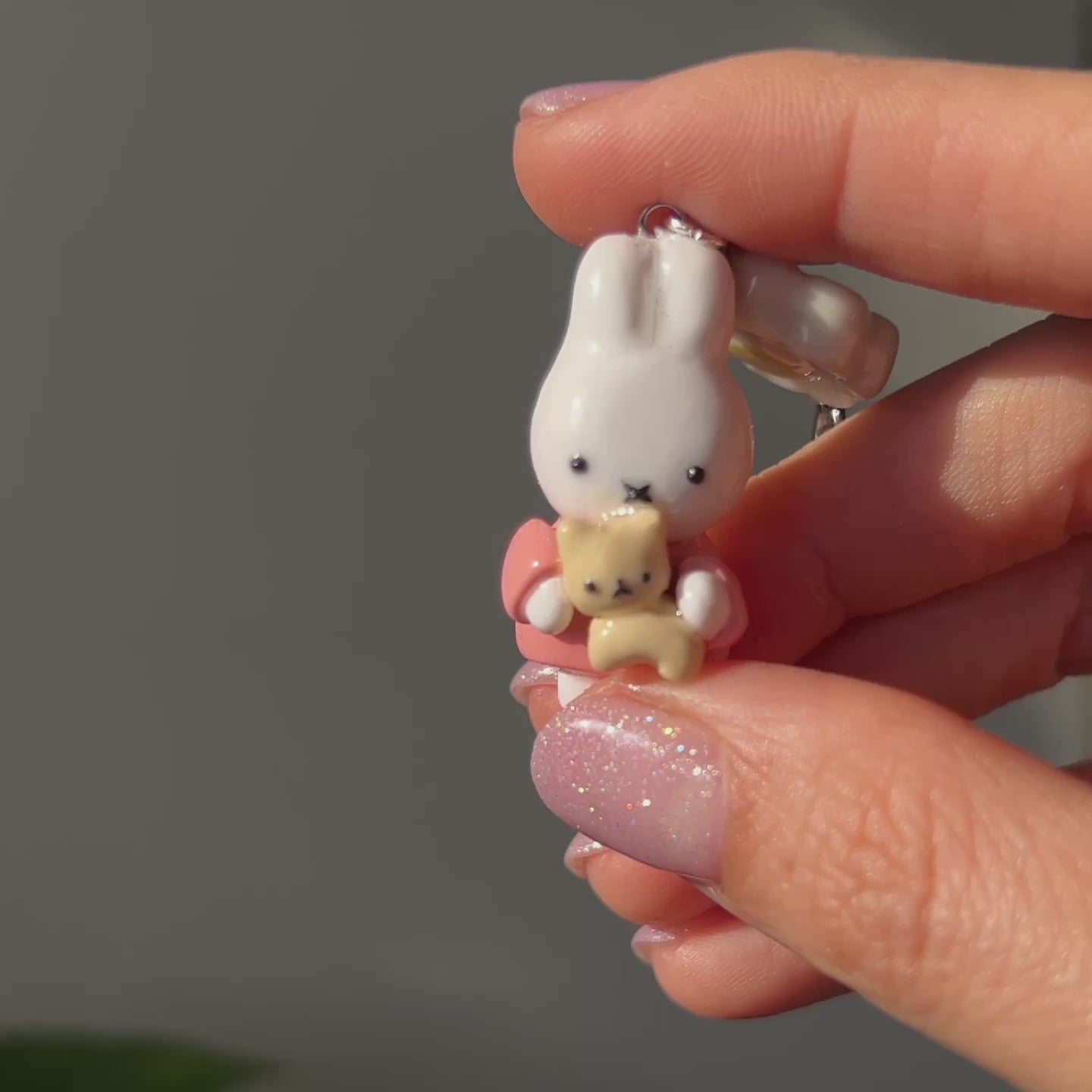 Miffy & Cat Keychain