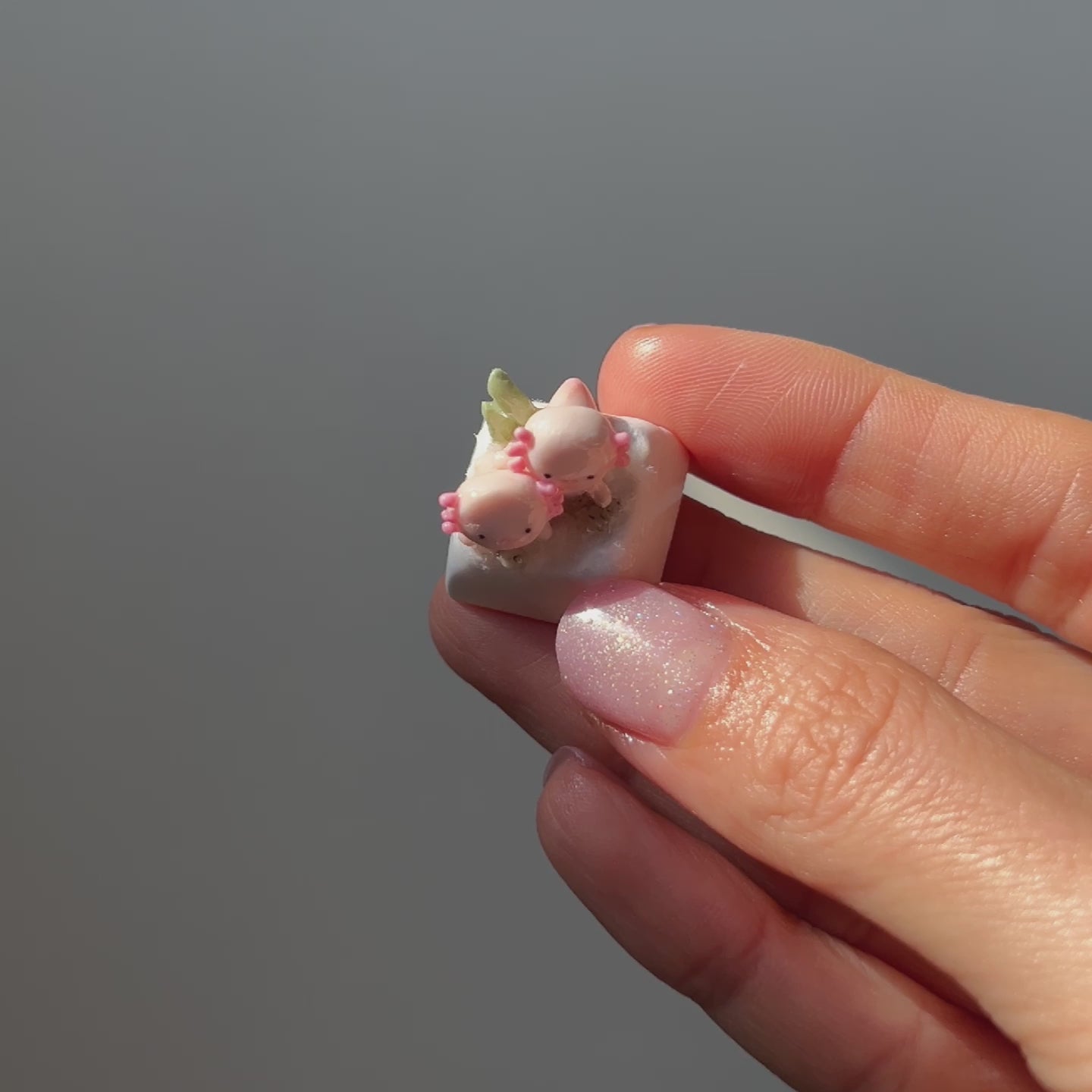 Axolotl Artisan Keycap