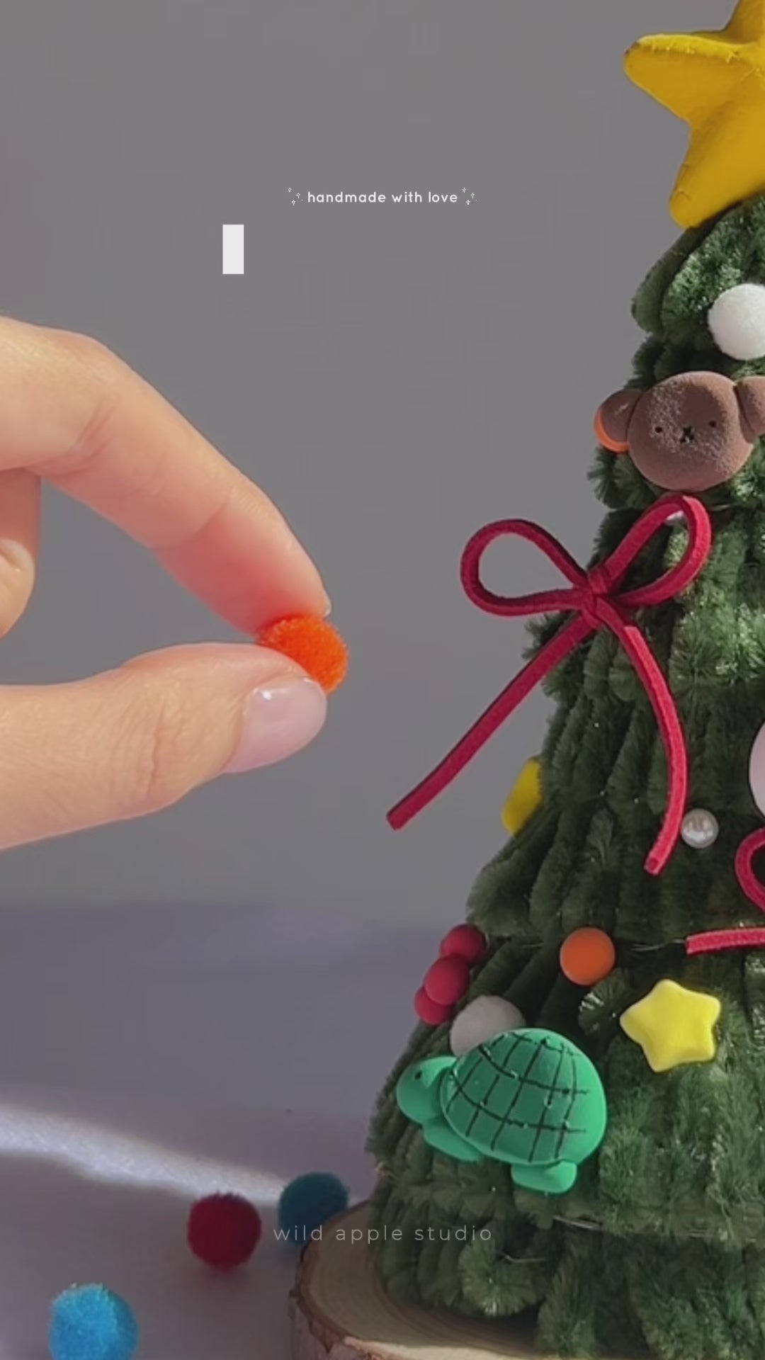 毛毛迷你聖誕樹工作坊 A Cute Christmas Tree Workshop
