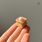 Happy Cat in a Box Keycap