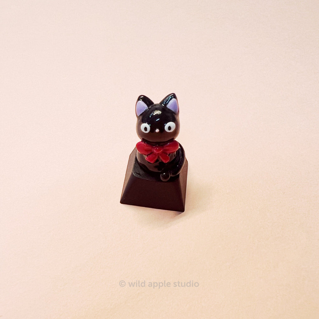 Jiji Artisan Keycap | Kiki's Delivery Service Keycap | Studio Ghibli Keycaps | Handmade | Cat Keycaps